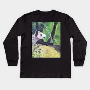 Panda Kids Long Sleeve T-Shirt